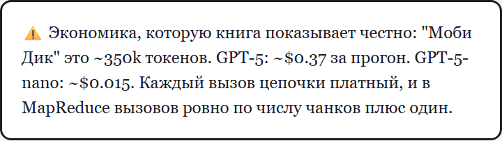 Блок-схема: одна ось - число документов, вторая - влезание в окно